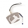 'En L'Air Monnaie Chat'  Nappa Leather Wallet Pearl Grey