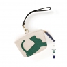 'En L'Air Monnaie Chat'  Nappa Leather Wallet Cream