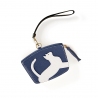 'En L'Air Monnaie Chat'  Nappa Leather Wallet Navy Blue