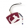 'En L'Air Monnaie Chat' Porte Monnaie Cuir Nappa Bordeaux