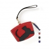 'En L'Air Monnaie Chat'  Nappa Leather Wallet Red