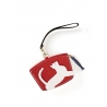 'En L'Air Monnaie Chat'  Nappa Leather Wallet Red