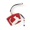 'En L'Air Monnaie Chat'  Nappa Leather Wallet Red