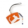 'En L'Air Monnaie Chat' Porte Monnaie Cuir Nappa Orange