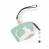 'En L'Air Monnaie Chat' Porte Monnaie Cuir Nappa Opaline