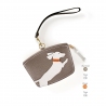 'En L'Air Monnaie Téckel'  Nappa Leather Wallet Warm Grey