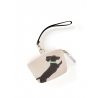 'En L'Air Monnaie Téckel'  Nappa Leather Wallet Cream