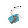 'En L'Air Monnaie Téckel'  Nappa Leather Wallet Sky Blue