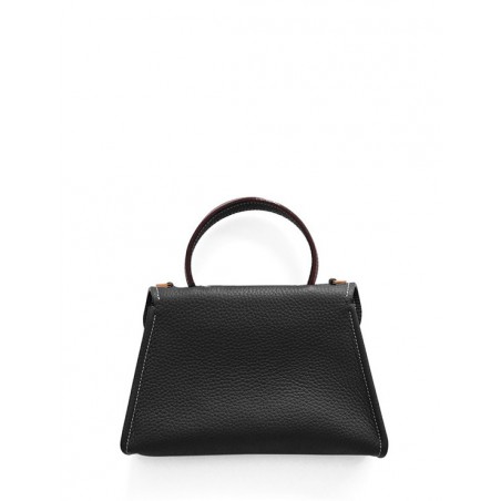 'Chantilly' Nappa Leather handbag Black & Gold
