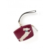 'En L'Air Monnaie Téckel'  Nappa Leather Wallet Dark Red