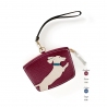'En L'Air Monnaie Téckel'  Nappa Leather Wallet Dark Red