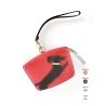 'En L'Air Monnaie Téckel'  Nappa Leather Wallet Watermelon