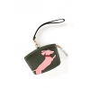 'En L'Air Monnaie Téckel'  Nappa Leather Wallet Taiga