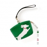 'En L'Air Monnaie Téckel'  Nappa Leather Wallet Green