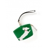 'En L'Air Monnaie Téckel'  Nappa Leather Wallet Green