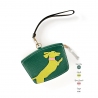 'En L'Air Monnaie Téckel' Porte Monnaie Cuir Nappa Vert Pin