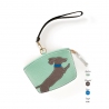 'En L'Air Monnaie Téckel'  Nappa Leather Wallet Opaline