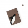 'En L'Air Voyage Pingouin' Nappa Leather passport Volcan