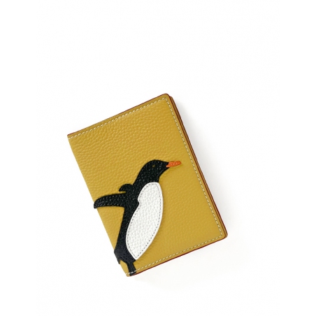 'En L'Air Voyage Pingouin' Nappa Leather passport Anis