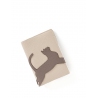 'En L'Air Voyage Chat' Nappa Leather passport Holder Cream