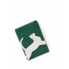'En L'Air Voyage Chat' Nappa Leather passport Holder Vert Pin