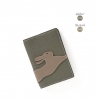 'En L'Air Voyage Lièvre' Nappa Leather passport Holder Elephant Grey
