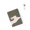'En L'Air Voyage Lièvre' Nappa Leather passport Holder Elephant Grey