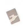 'En L'Air Voyage Lièvre' Nappa Leather passport Holder Pearl Grey