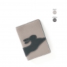 'En L'Air Voyage Lièvre' Nappa Leather passport Holder Pearl Grey