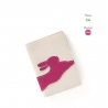 'En L'Air Voyage Lièvre' Nappa Leather passport Holder Cream