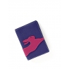 'En L'Air Voyage Lièvre' Nappa Leather passport Holder Deep Blue