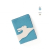 'En L'Air Voyage Lièvre' Nappa Leather Passport Holder Sky Blue