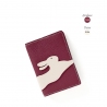 'En L'Air Voyage Lièvre' Nappa Leather Passport Holder Dark Red