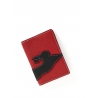 'En L'Air Voyage Lièvre' Nappa Leather Passport Holder Red