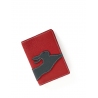 'En L'Air Voyage Lièvre' Nappa Leather Passport Holder Red