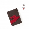 'En L'Air Voyage Lièvre' Nappa Leather Passport Holder Chocolate