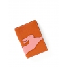 'En L'Air Voyage Lièvre' Étui de Passeport Cuir Nappa Orange