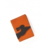 'En L'Air Voyage Lièvre' Nappa Leather Passport Holder Orange