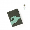 'En L'Air Voyage Lièvre' Nappa Leather Passport Holder Taiga