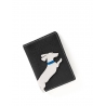 'En L'Air Voyage Téckel' Nappa Leather passport Holder Black