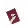 'En L'Air Voyage Téckel' Nappa Leather passport Holder Red