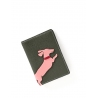 'En L'Air Voyage Téckel' Nappa Leather passport Holder Taiga