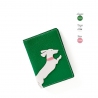'En L'Air Voyage Téckel' Nappa Leather passport Holder Green