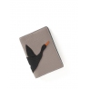 'En L'Air Voyage Oie' Nappa Leather passport Holder Pearl Grey