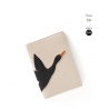 'En L'Air Voyage Oie' Nappa Leather passport Holder Cream
