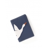 'En L'Air Voyage Oie' Nappa Leather passport Holder Navy Blue