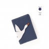 'En L'Air Voyage Oie' Nappa Leather passport Holder Navy Blue
