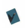 'En L'Air Voyage Oie' Nappa Leather passport Holder Indigo