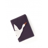 'En L'Air Voyage Oie' Nappa Leather passport Holder Dark Purple