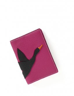'En L'Air Voyage Oie' Nappa Leather passport Holder Pink